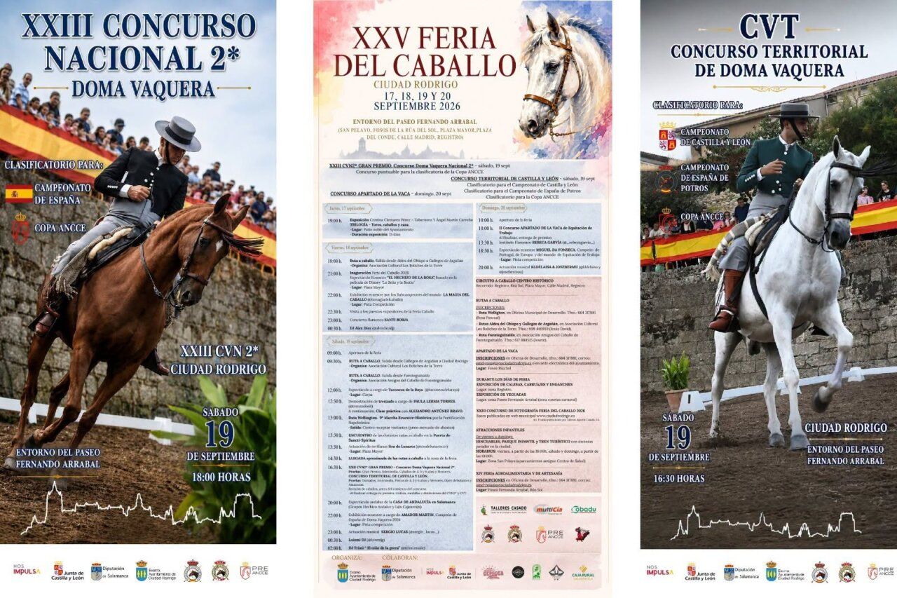 Programa de la XXV Feria del Caballo en Ciudad Rodrigo