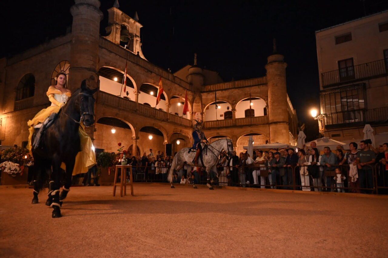 Espectáculo ecuestre en la XXV Feria del Caballo en Ciudad Rodrigo