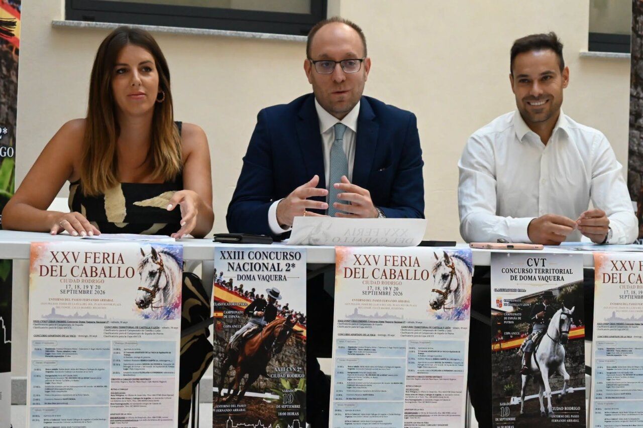 Presentación del programa de la XXV Feria del Caballo en Ciudad Rodrigo