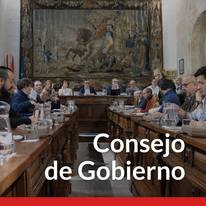 Reunión del Consejo de Gobierno en la Universidad de Salamanca