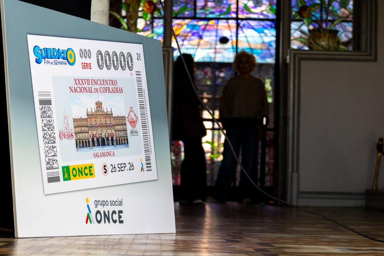 Cupón de la ONCE con el XXXVII Encuentro Nacional de Cofradías en Salamanca
