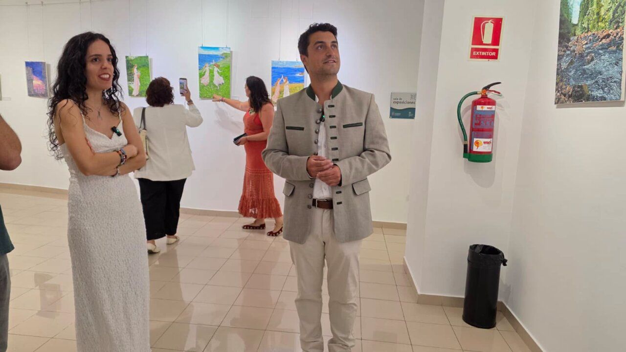 Inauguración de la exposición en el Espacio Joven de Salamanca