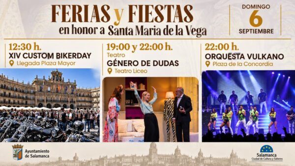 Cartel de las fiestas en honor a Santa María de la Vega en Salamanca