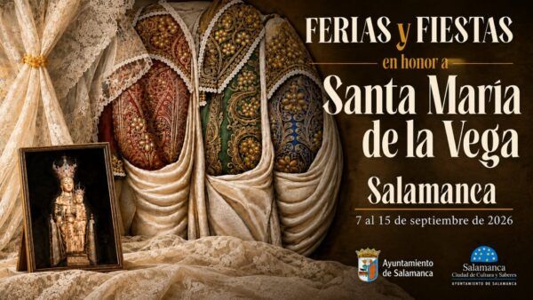 Cartel de las Ferias y Fiestas en Salamanca en honor a Santa María de la Vega