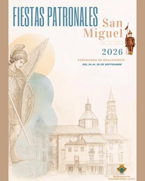 Cartel de las Fiestas Patronales de San Miguel 2026 en Peñaranda de Bracamonte