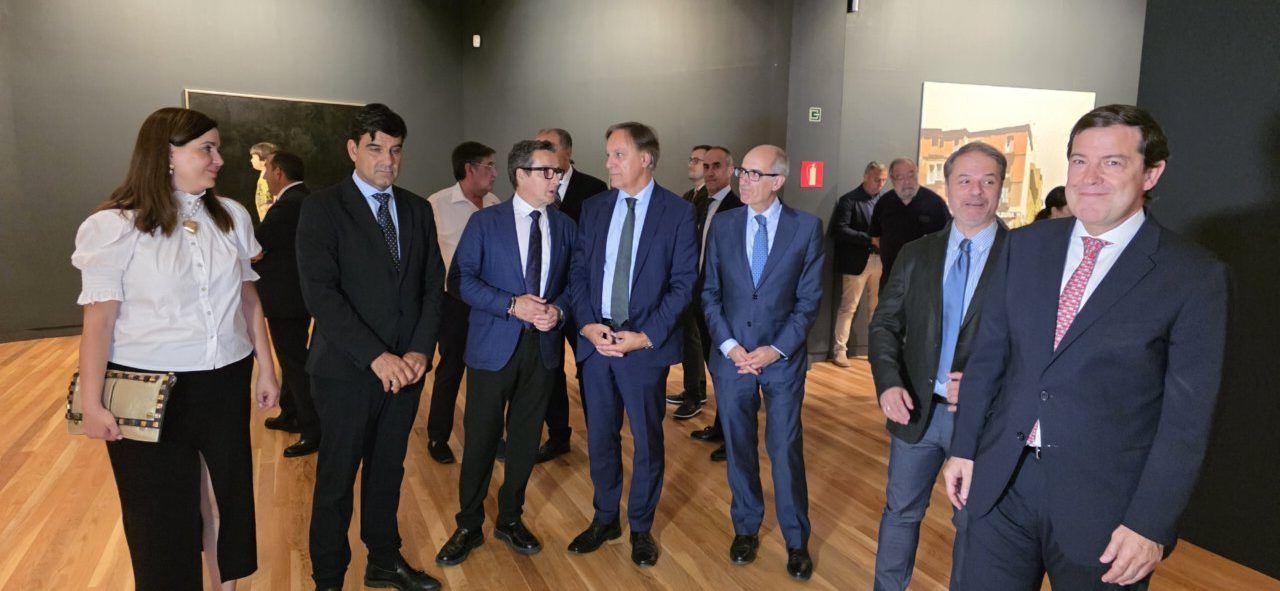 Inauguración de la exposición antológica de Ángel Luis Iglesias en Salamanca