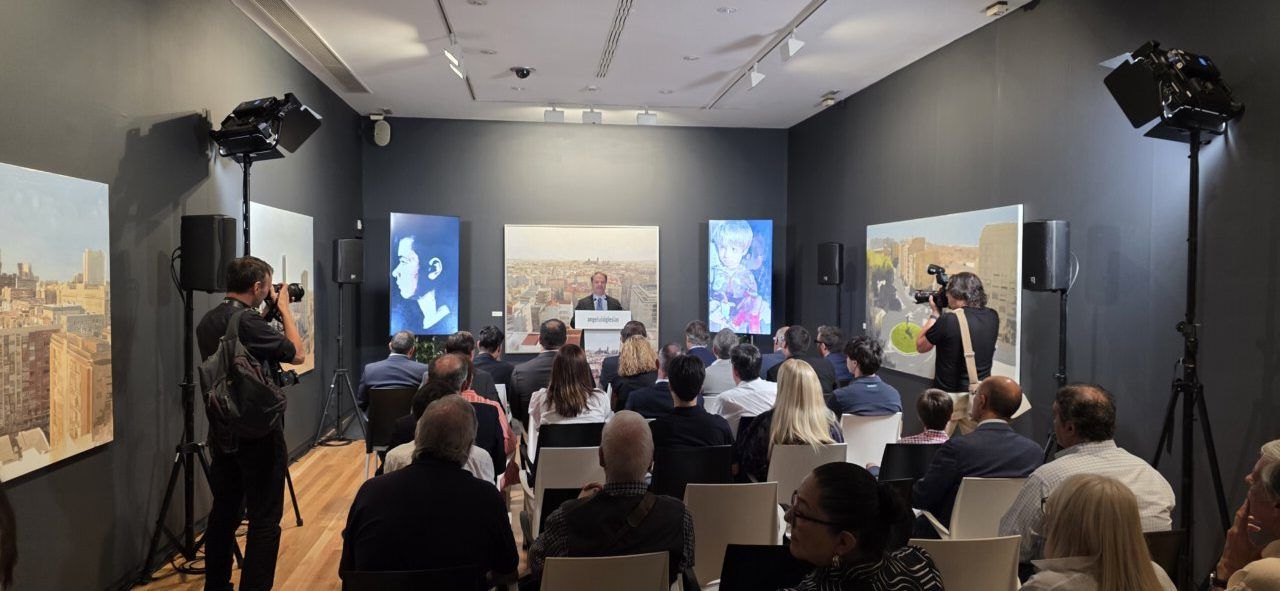 Inauguración de la exposición de Ángel Luis Iglesias en Salamanca