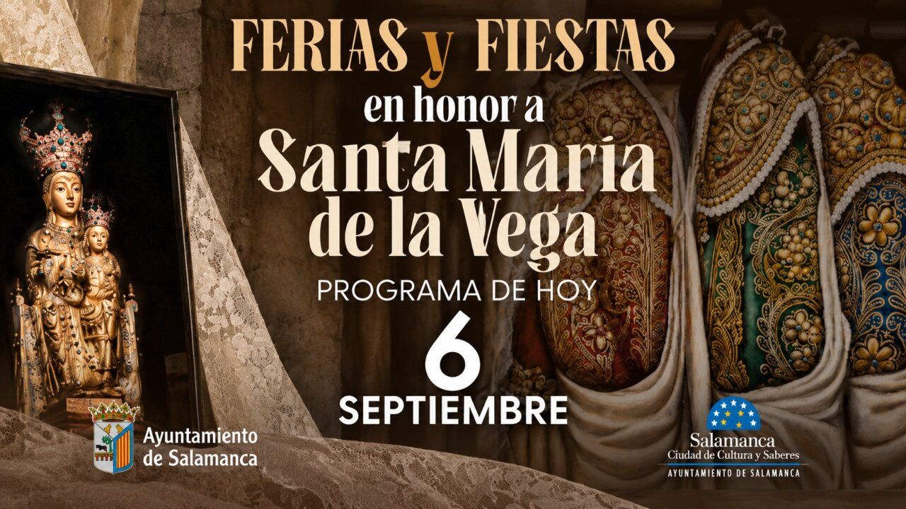 Cartel de las fiestas en honor a Santa María de la Vega en Salamanca