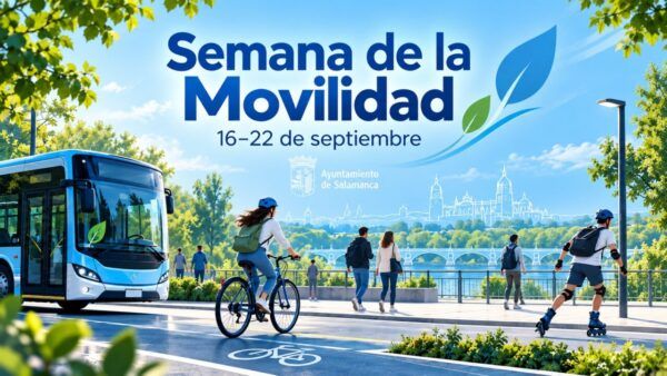 Cartel de la Semana de la Movilidad en Salamanca con actividades para todos