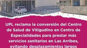 UPL solicita que el Centro de Salud de Vitigudino se convierta en un Centro de Especialidades