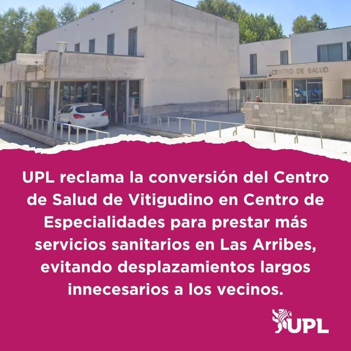 Centro de Salud de Vitigudino con propuesta de especialidades sanitarias