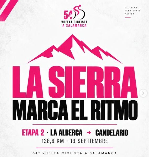 Cartel de la 2ª etapa de la Vuelta Ciclista a Salamanca en Candelario