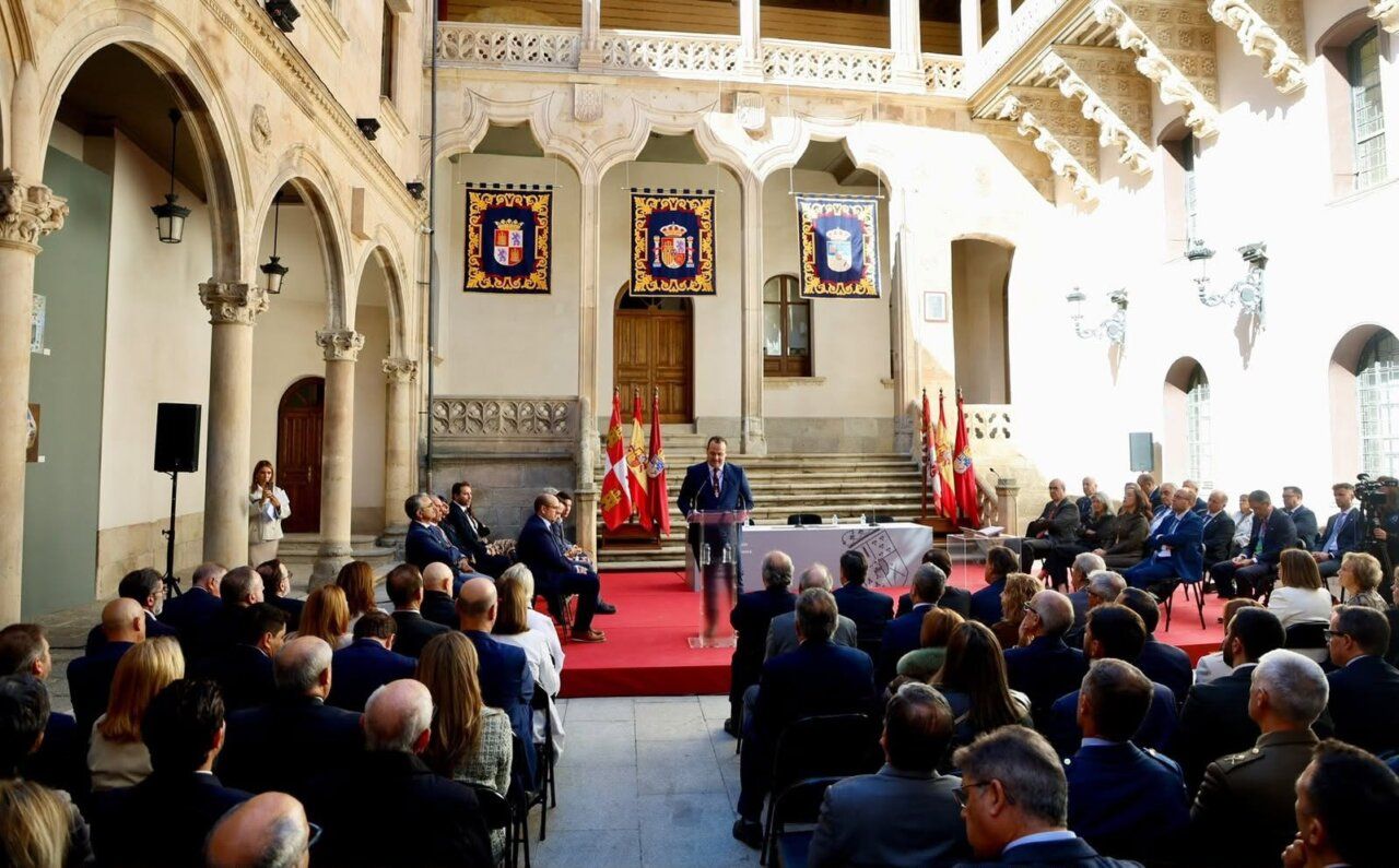 David Mingo hablando en el pleno extraordinario de la Diputación de Salamanca