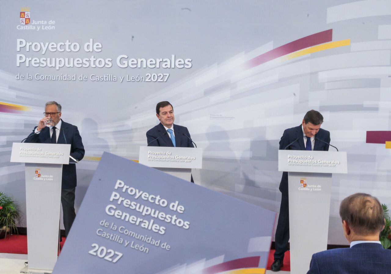 Presentación de presupuestos de Castilla y León para 2027 con varios ponentes