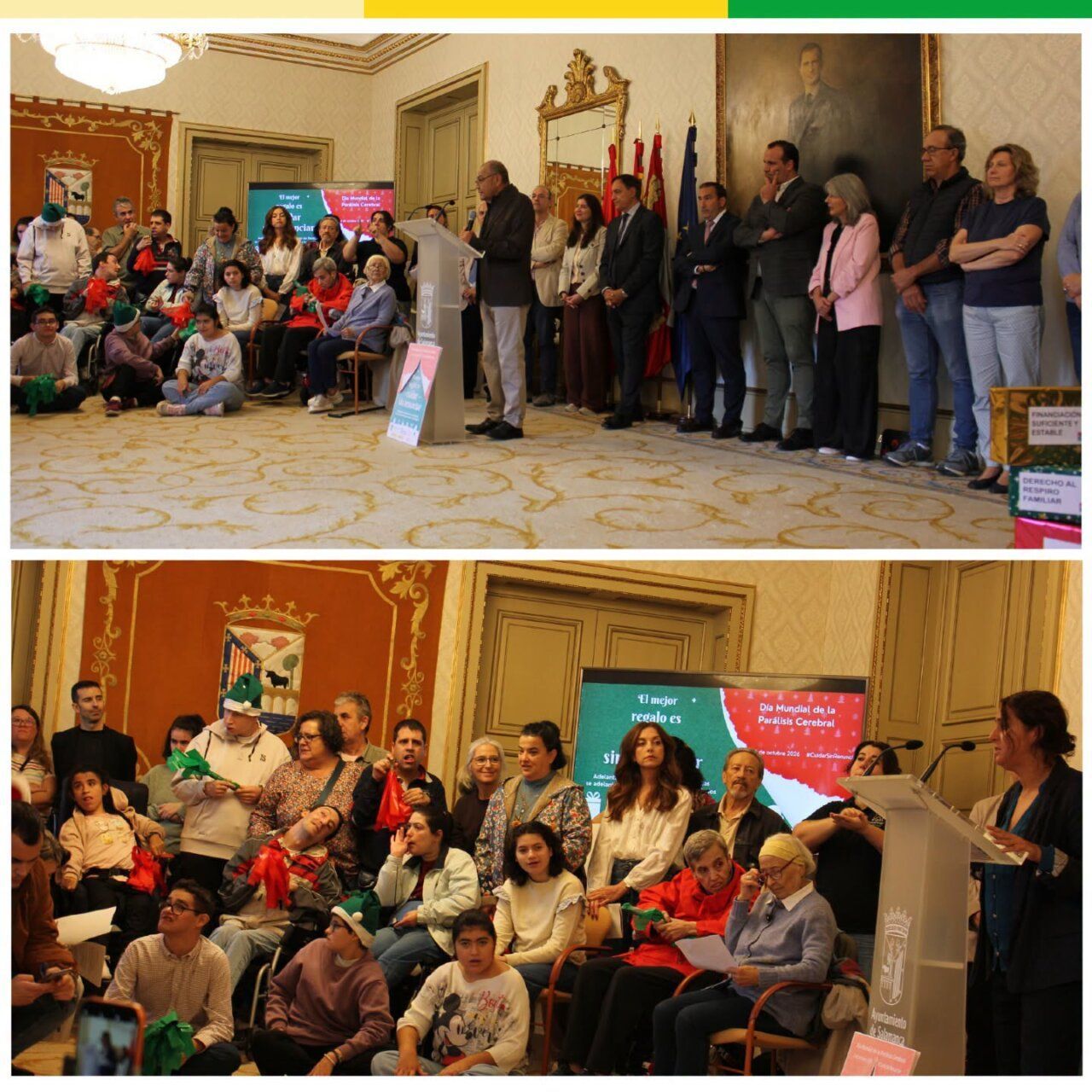 Evento de Aspace Salamanca en el Día Mundial de la Parálisis Cerebral con participantes y ponentes.