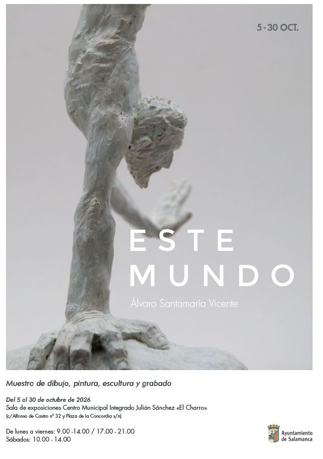Cartel de la exposición de Álvaro Santamaría en El Charro