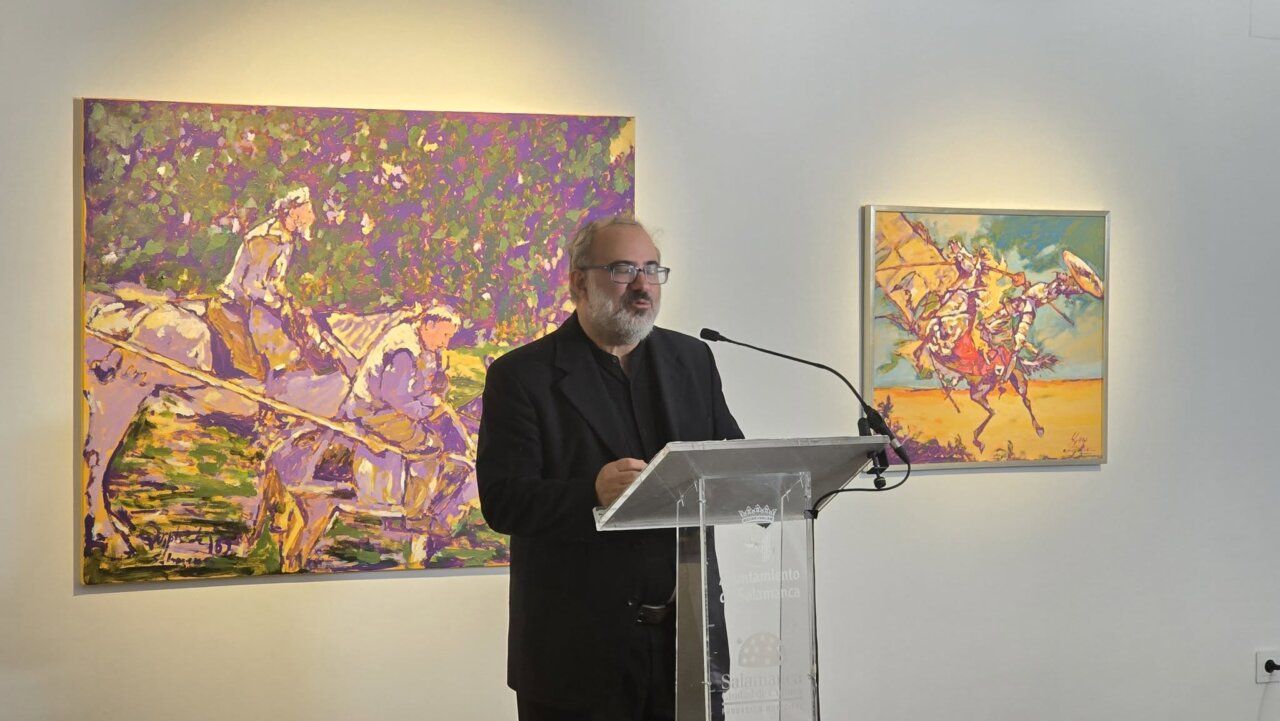 Presentación de la exposición El Quijote de Salamanca en la Torre de los Anaya.