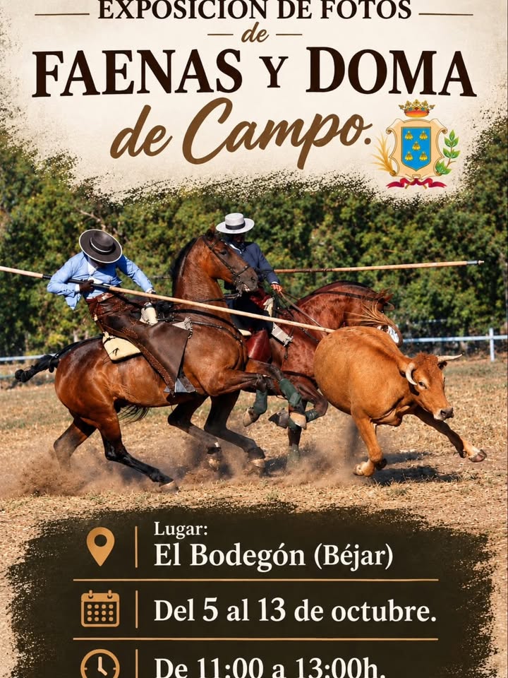 Fotografía de la exposición de Doma y Faenas de Campo en Béjar