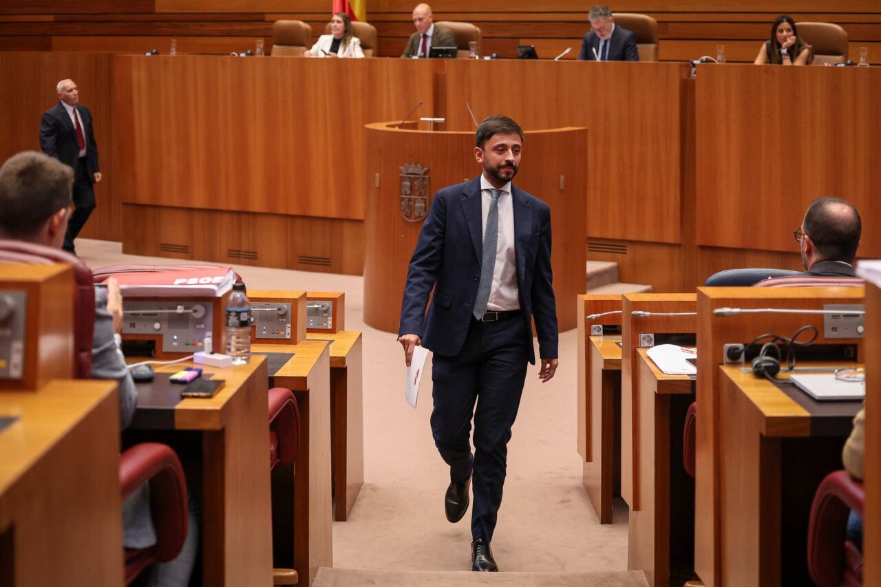 Procuradores del PSOE en las Cortes de Castilla y León durante una sesión plenaria
