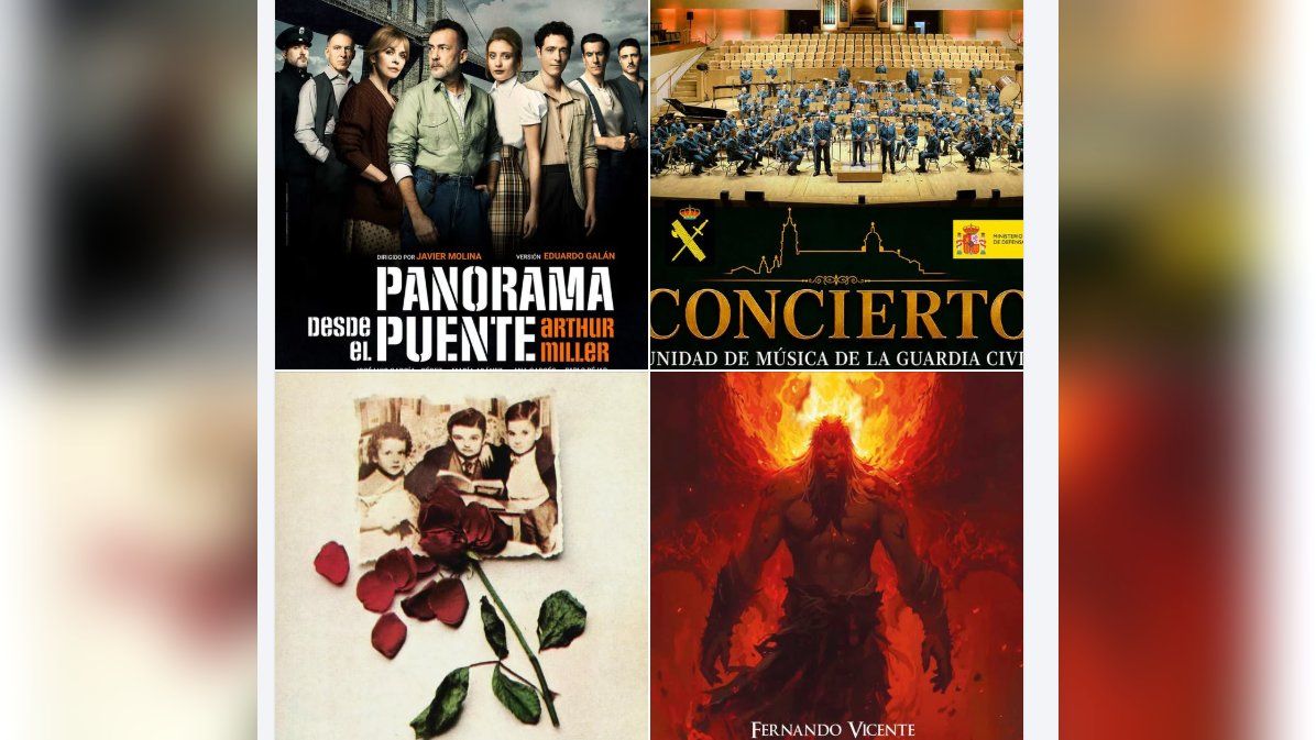 Carteles de eventos culturales en Salamanca incluyendo cine y teatro