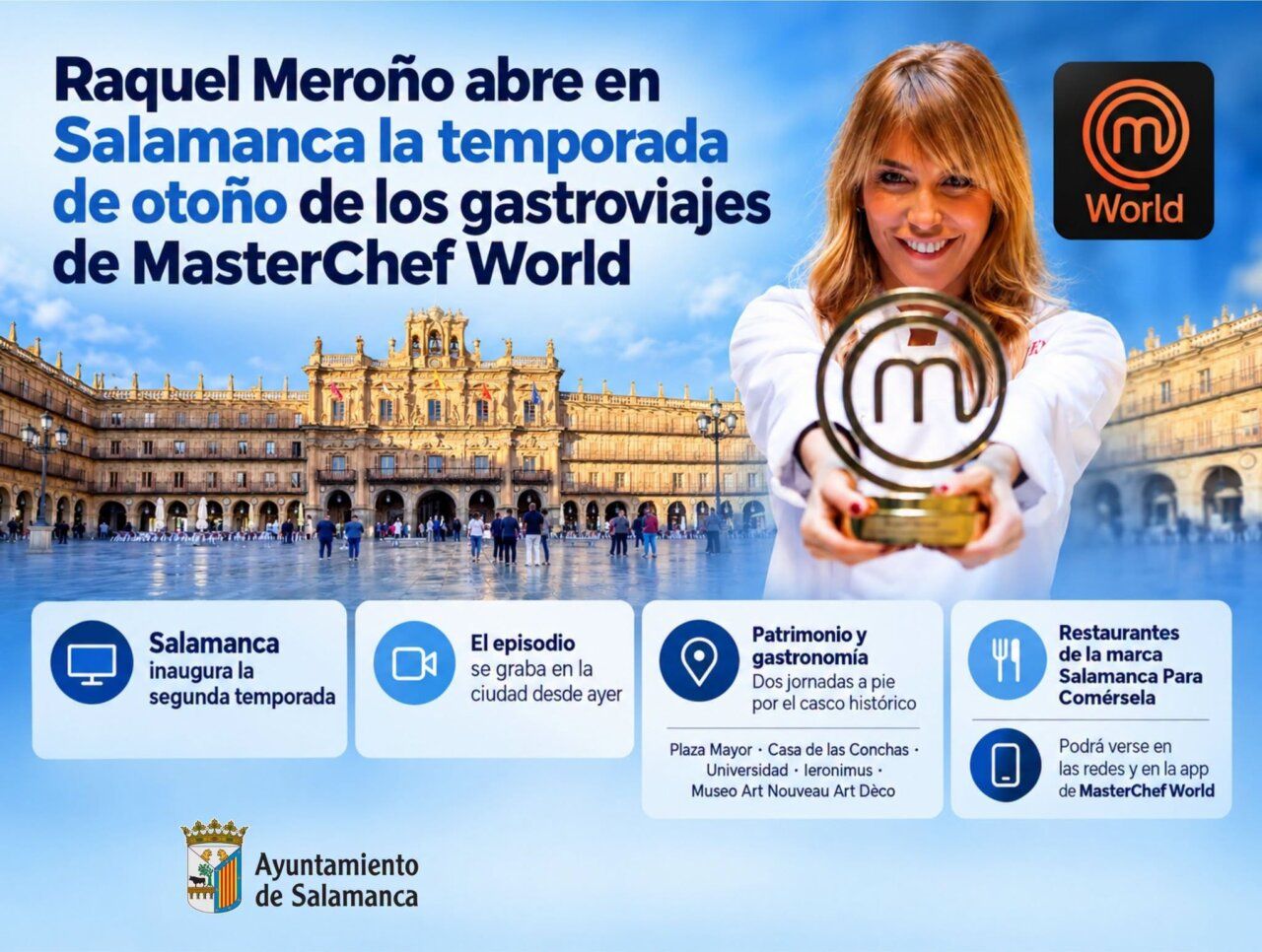 Raquel Meroni presenta la temporada de gastroviajes en Salamanca